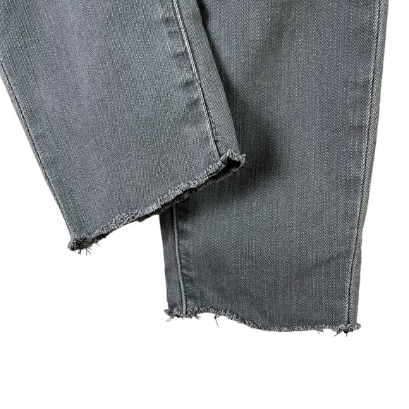 J.Crew High-Rise Raw Hem Stretch Skinny Jean in Ash Grey Wash, Size 27 - Picture 5 of 8